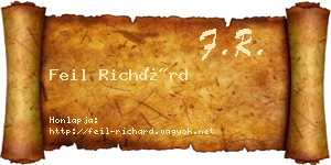 Feil Richárd névjegykártya